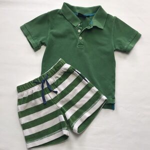 Mini Boden Polo/Shorts (size 2-3)